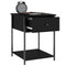 vidaXL Bedside Tables 2 pcs Black 44x45x58 cm Engineered Wood