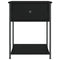 vidaXL Bedside Tables 2 pcs Black 44x45x58 cm Engineered Wood