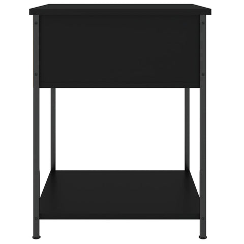 vidaXL Bedside Tables 2 pcs Black 44x45x58 cm Engineered Wood