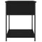 vidaXL Bedside Tables 2 pcs Black 44x45x58 cm Engineered Wood