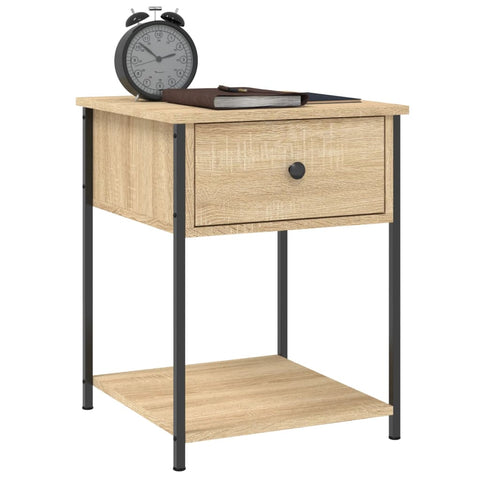 vidaXL Bedside Tables 2 pcs Sonoma Oak 44x45x58 cm Engineered Wood