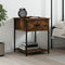 vidaXL Bedside Table Smoked Oak 44x45x58 cm Engineered Wood