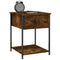 vidaXL Bedside Tables 2 pcs Smoked Oak 44x45x58 cm Engineered Wood