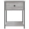 vidaXL Bedside Table Grey Sonoma 44x45x58 cm Engineered Wood