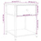 vidaXL Bedside Table Grey Sonoma 44x45x58 cm Engineered Wood