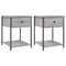 vidaXL Bedside Tables 2 pcs Grey Sonoma 44x45x58 cm Engineered Wood