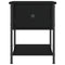 vidaXL Bedside Table Black 34x35.5x45 cm Engineered Wood
