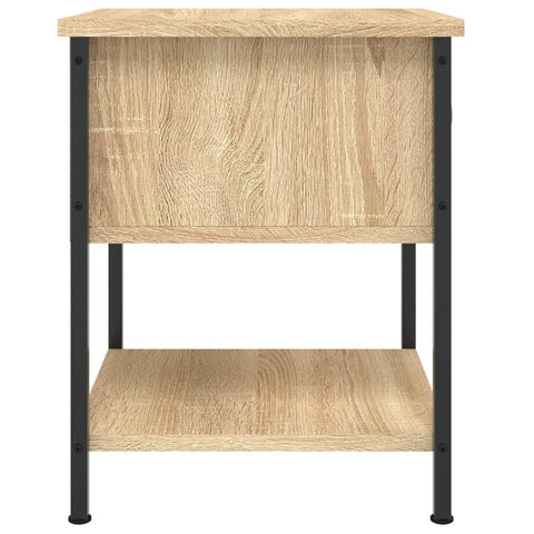 vidaXL Bedside Table Sonoma Oak 34x35.5x45 cm Engineered Wood