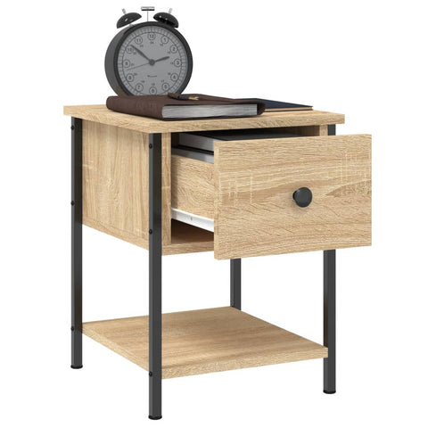 vidaXL Bedside Tables 2 pcs Sonoma Oak 34x35.5x45 cm Engineered Wood