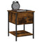 vidaXL Bedside Tables 2 pcs Smoked Oak 34x35.5x45 cm Engineered Wood