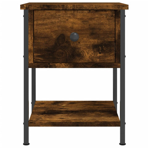 vidaXL Bedside Tables 2 pcs Smoked Oak 34x35.5x45 cm Engineered Wood