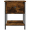 vidaXL Bedside Tables 2 pcs Smoked Oak 34x35.5x45 cm Engineered Wood