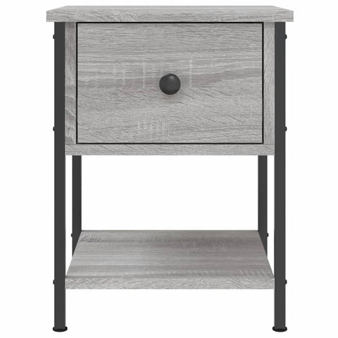 vidaXL Bedside Table Grey Sonoma 34x35.5x45 cm Engineered Wood