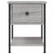 vidaXL Bedside Table Grey Sonoma 34x35.5x45 cm Engineered Wood