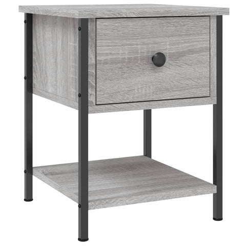 vidaXL Bedside Tables 2 pcs Grey Sonoma 34x35.5x45 cm Engineered Wood