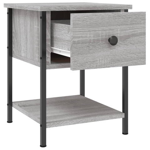 vidaXL Bedside Tables 2 pcs Grey Sonoma 34x35.5x45 cm Engineered Wood