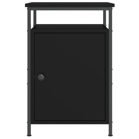 vidaXL Bedside Cabinets 2 pcs Black 40x42x60 cm Engineered Wood