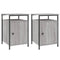 vidaXL Bedside Cabinets 2 pcs Grey Sonoma 40x42x60 cm Engineered Wood