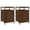 vidaXL Bedside Cabinets 2 pcs Brown Oak 40x42x60 cm Engineered Wood