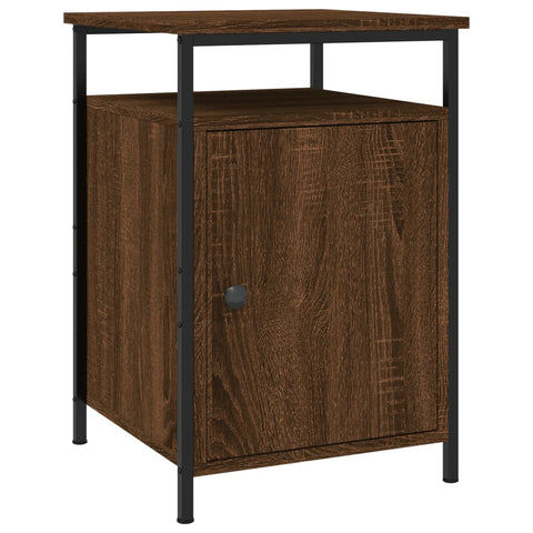 vidaXL Bedside Cabinets 2 pcs Brown Oak 40x42x60 cm Engineered Wood