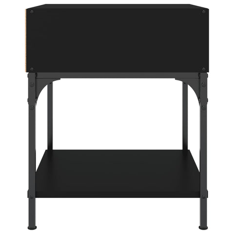vidaXL Bedside Tables 2 pcs Black 40x41x50 cm Engineered Wood
