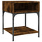 vidaXL Bedside Table Smoked Oak 40x41x50 cm Engineered Wood