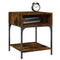 vidaXL Bedside Table Smoked Oak 40x41x50 cm Engineered Wood