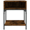 vidaXL Bedside Table Smoked Oak 40x41x50 cm Engineered Wood