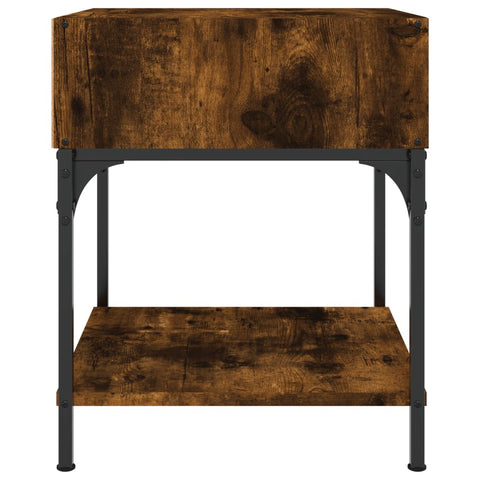 vidaXL Bedside Tables 2 pcs Smoked Oak 40x41x50 cm Engineered Wood