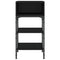 vidaXL Bedside Tables 2 pcs Black 35x34.5x70 cm Engineered Wood