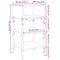vidaXL Bedside Tables 2 pcs Black 35x34.5x70 cm Engineered Wood