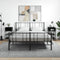 vidaXL Bedside Tables 2 pcs Black 35x34.5x70 cm Engineered Wood