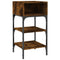 vidaXL Bedside Tables 2 pcs Smoked Oak 35x34.5x70 cm Engineered Wood