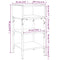vidaXL Bedside Tables 2 pcs Smoked Oak 35x34.5x70 cm Engineered Wood