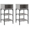 vidaXL Bedside Tables 2 pcs Grey Sonoma 35x34.5x70 cm Engineered Wood