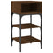 vidaXL Bedside Tables 2 pcs Brown Oak 35x34.5x70 cm Engineered Wood
