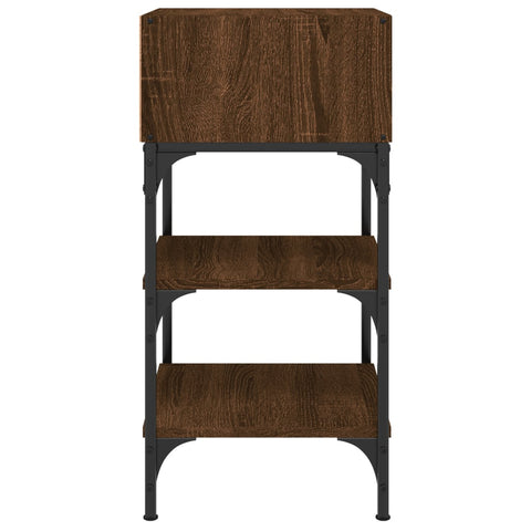 vidaXL Bedside Tables 2 pcs Brown Oak 35x34.5x70 cm Engineered Wood