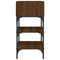 vidaXL Bedside Tables 2 pcs Brown Oak 35x34.5x70 cm Engineered Wood
