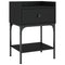 vidaXL Bedside Tables 2 pcs Black 40.5x31x60 cm Engineered Wood