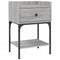 vidaXL Bedside Table Grey Sonoma 40.5x31x60 cm Engineered Wood