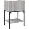 vidaXL Bedside Table Grey Sonoma 40.5x31x60 cm Engineered Wood