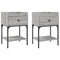vidaXL Bedside Tables 2 pcs Grey Sonoma 40.5x31x60 cm Engineered Wood