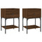 vidaXL Bedside Tables 2 pcs Brown Oak 40.5x31x60 cm Engineered Wood