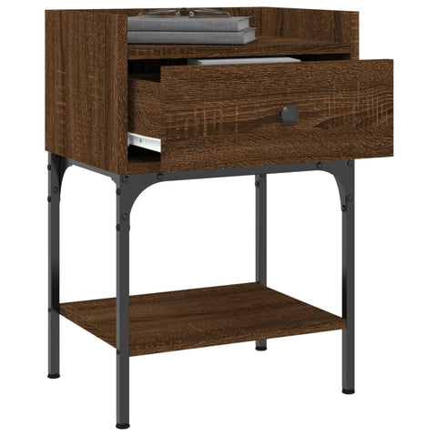vidaXL Bedside Tables 2 pcs Brown Oak 40.5x31x60 cm Engineered Wood