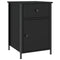 vidaXL Bedside Cabinet Black 40x42x60 cm Engineered Wood