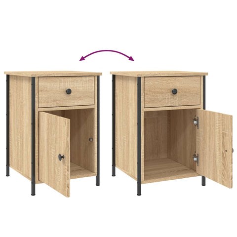 vidaXL Bedside Cabinets 2 pcs Sonoma Oak 40x42x60 cm Engineered Wood
