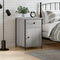 vidaXL Bedside Cabinet Grey Sonoma 40x42x60 cm Engineered Wood