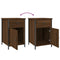 vidaXL Bedside Cabinets 2 pcs Brown Oak 40x42x60 cm Engineered Wood