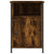 vidaXL Bedside Cabinet Smoked Oak 40x42x60 cm Engineered Wood