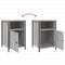 vidaXL Bedside Cabinet Grey Sonoma 40x42x60 cm Engineered Wood